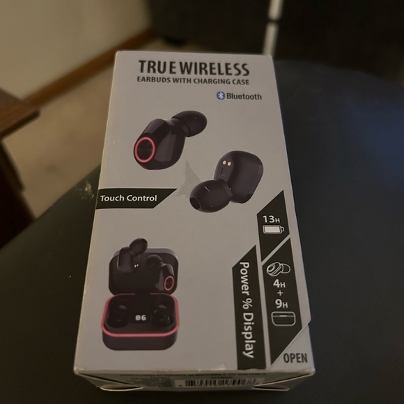 True Wireless Bluetooth Earbuds w/ LED Power Display, Touch Control - Picture 7 of 7